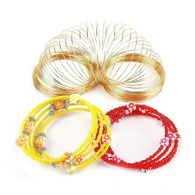 Memory Wire Bracelet - 100 Loops Jewelry Wire Memory Beading