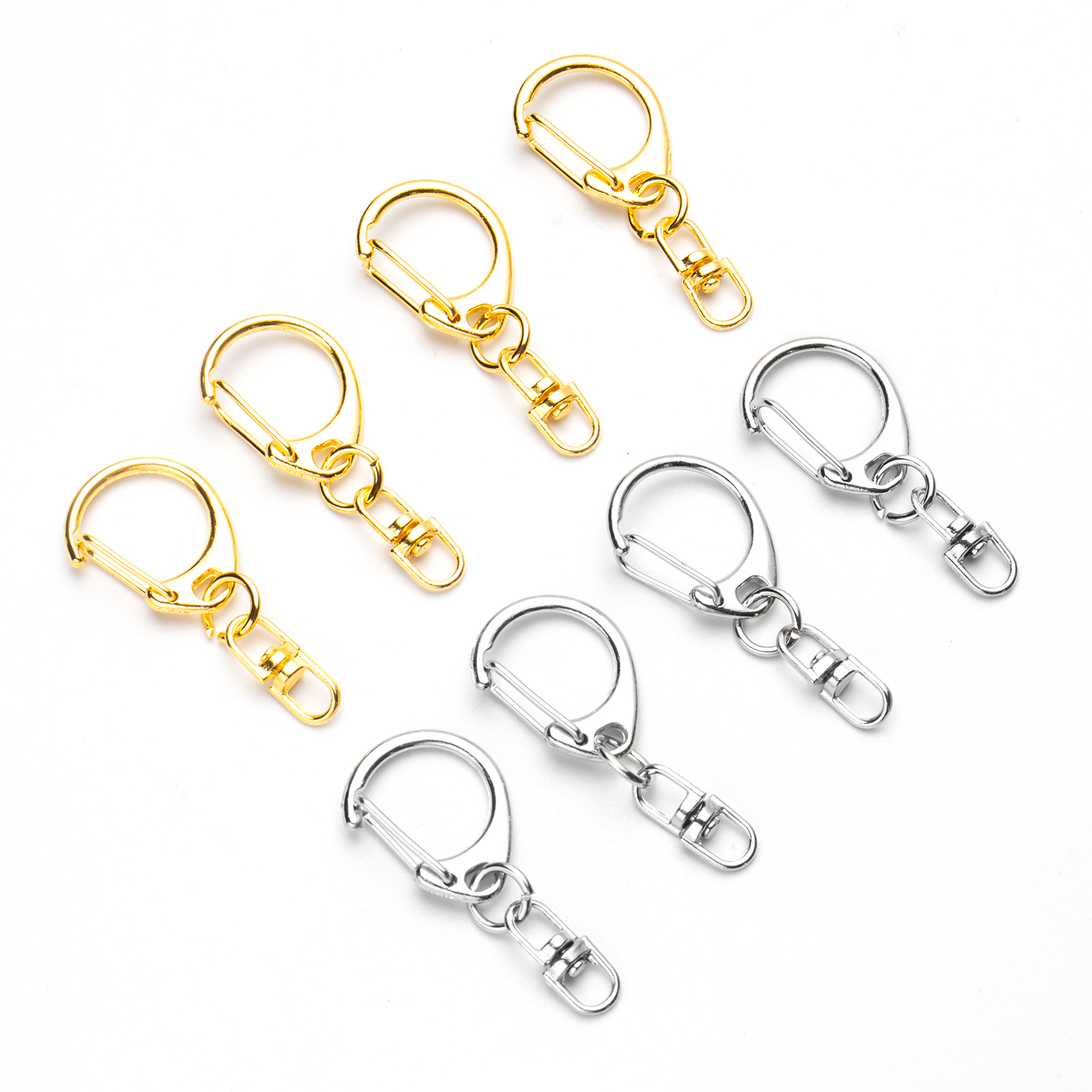 Jewelry Making Kit For Beginners - 5pcs D Snap Hook Keychain Rings