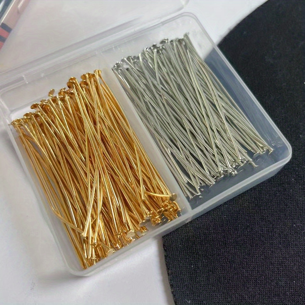 Jewelry Making Materials Wholesale - 200pcs 30/40/50mm Iron-headed Needles in Boxed