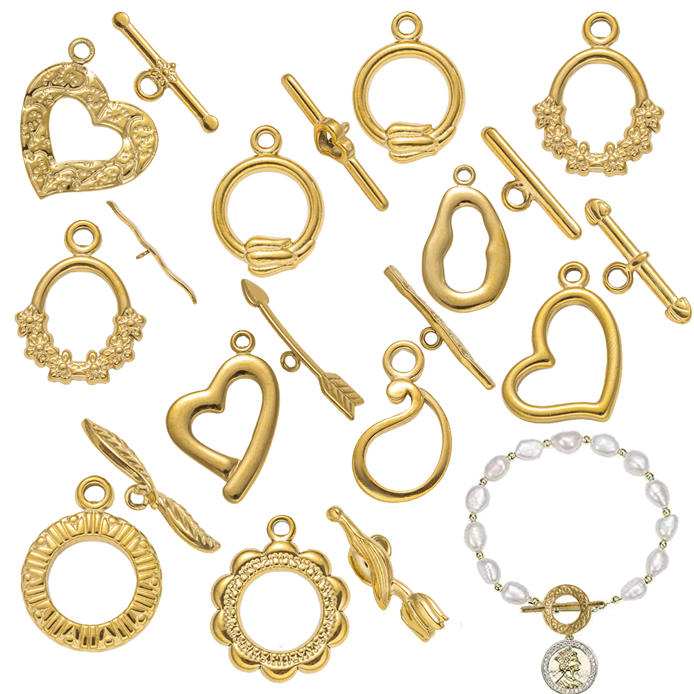 Jewelry Making Kit For Beginners - 5 Sets Stainless Steel Toggle Clasp
