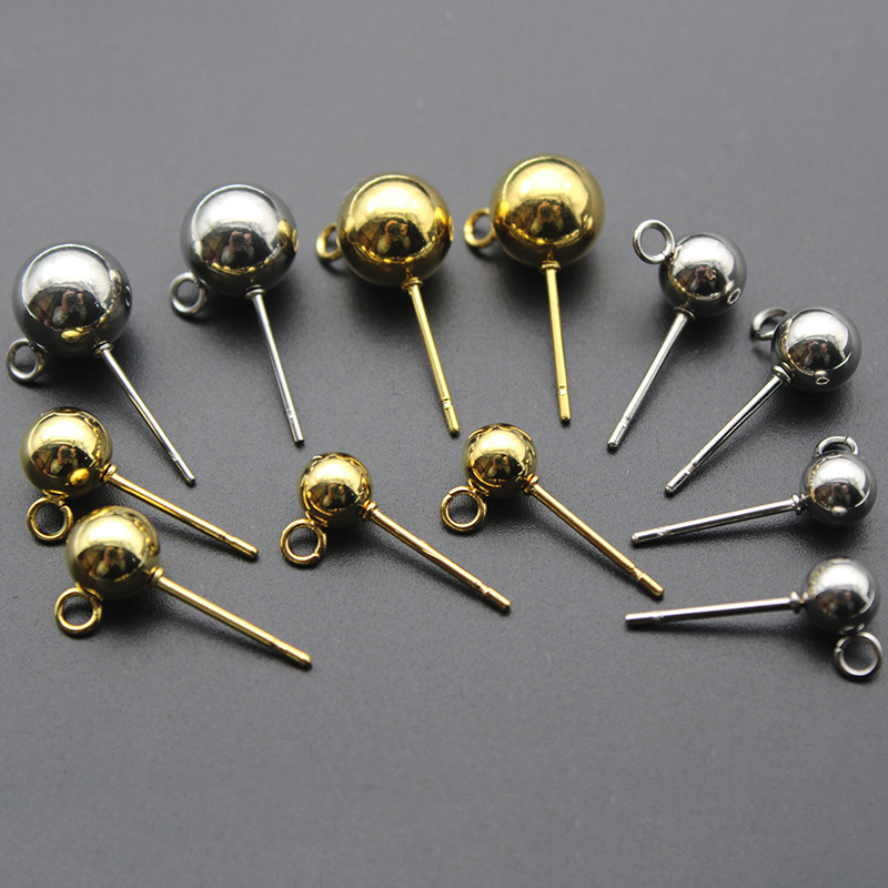 Jewelry Making Kits - 20Pcs Stainless Steel 3/4/5/6/8mm Round Ball