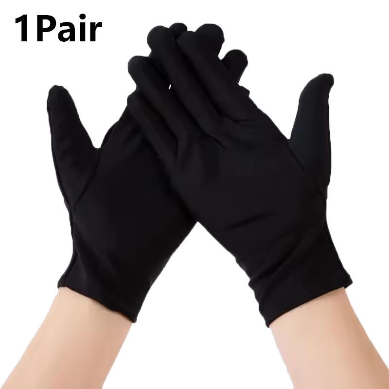 Jewelry Making Gloves - 1 Pair Black Etiquette Stretch Gloves