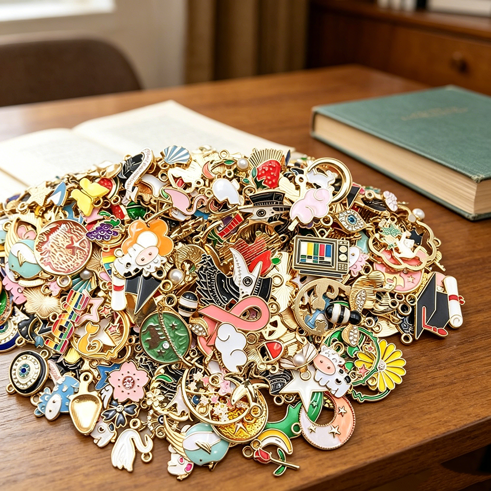 Jewelry Making Kits - Cute Animal & Monster Enamel Brooch