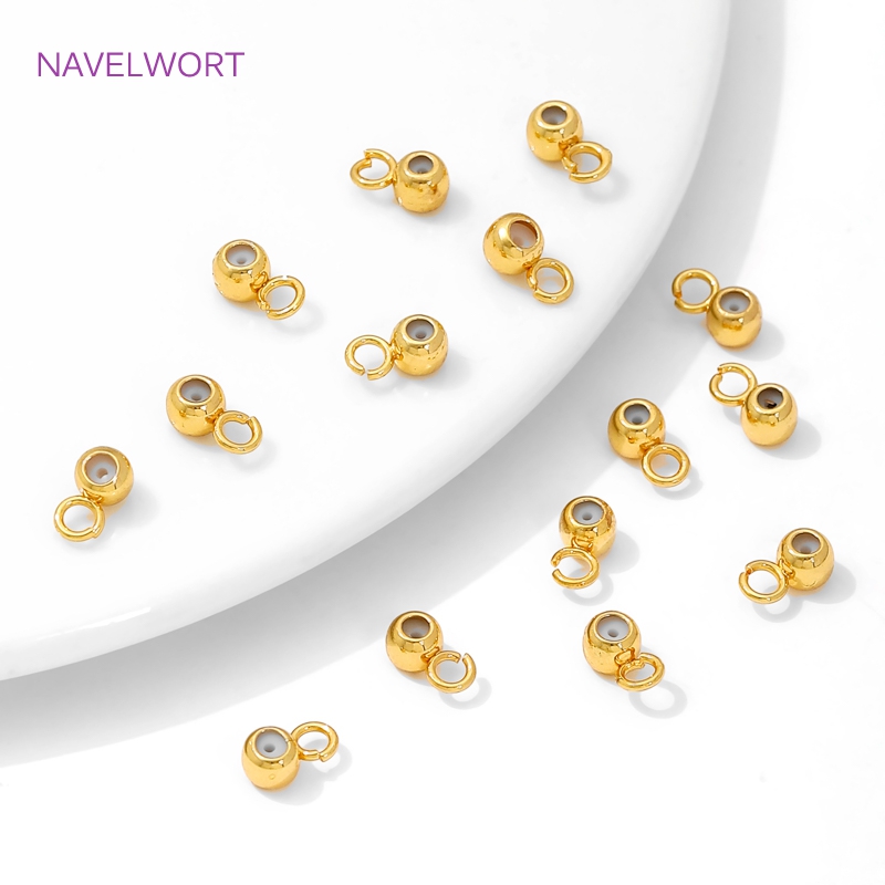 Jewelry Making Kit For Beginners - 18K Gold Plated Silicone Positioning End