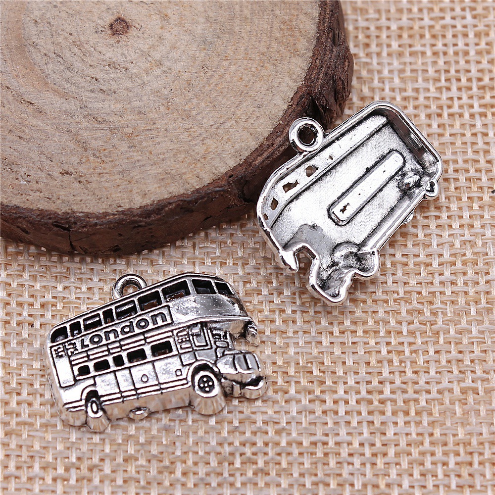 Jewelry Making London - IFOCUS 10pcs/Lot London Bus Charms For