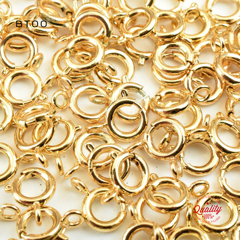 Jewelry Making Kit For Beginners - 14K Gold Filled Spring Ring Clasps