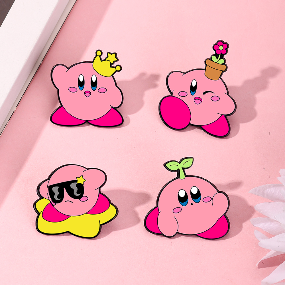 4pcs Kirby Enamel Lapel Pins S - Jewelry Making Kits recension och pris