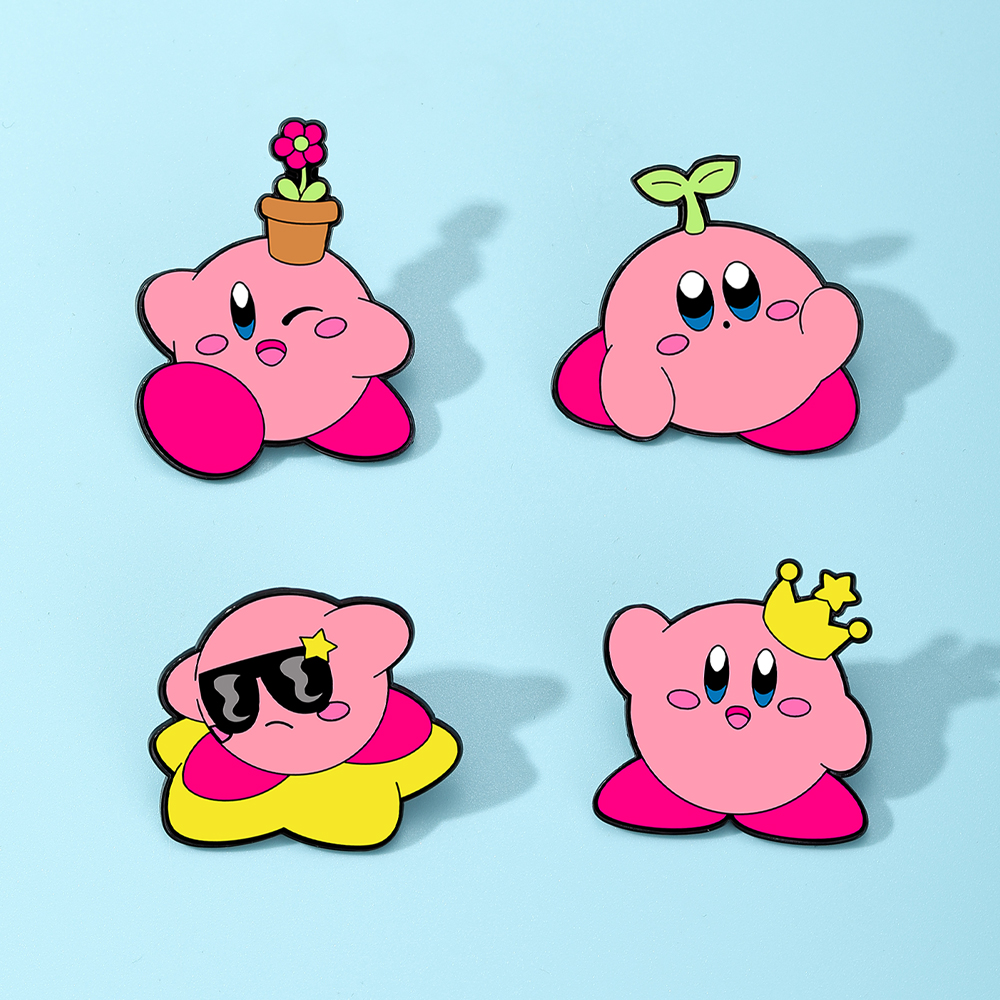 4pcs Kirby Enamel Lapel Pins S - Jewelry Making Kits recension och pris