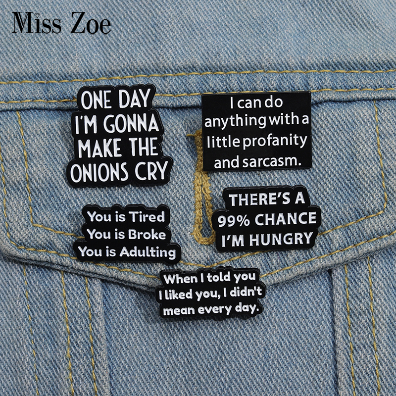 Quotes Enamel Pins Custom ONE  - Jewelry Making Quotes recension och pris