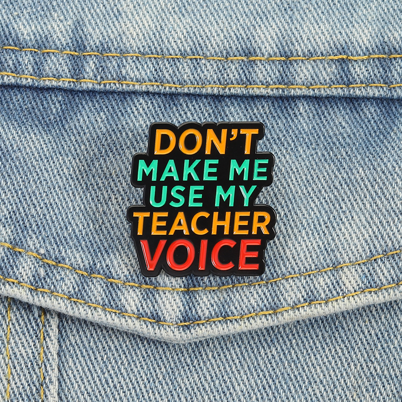 Teacher Vibes Enamel Pins Don' - Jewelry Making Quotes recension och pris