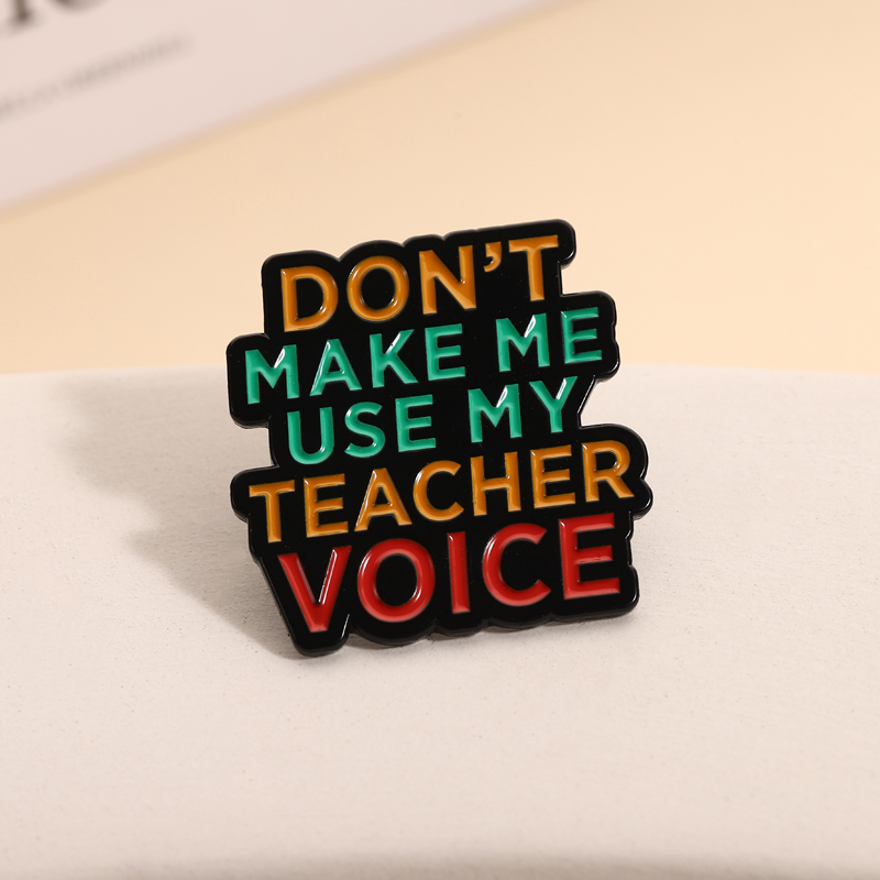 Teacher Vibes Enamel Pins Don' - Jewelry Making Quotes recension och pris