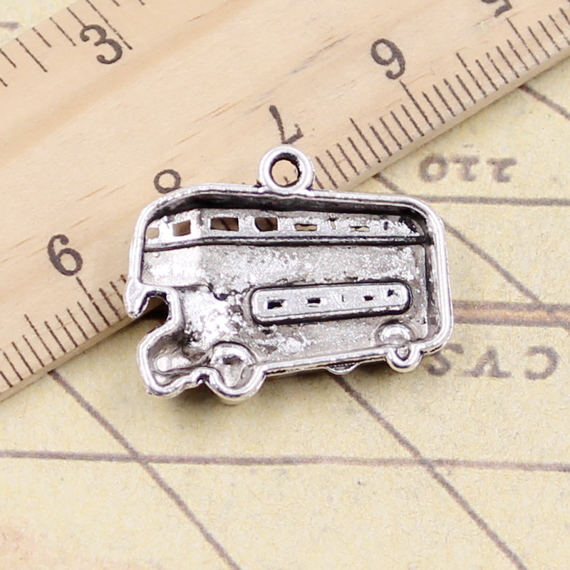 10pcs Charms London Bus Car 20 - Jewelry Making London recension och pris