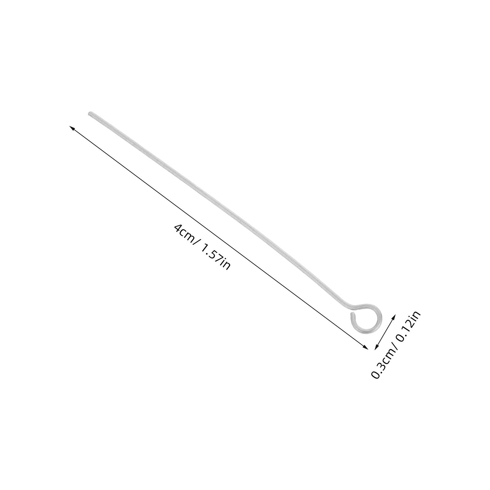 300Pcs Stainless Steel Eye Pin - Jewelry Making Silver recension och pris