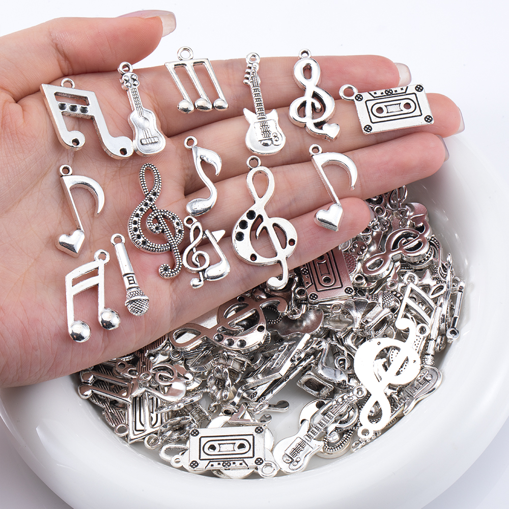 50g Alloy Retro Musical Note S - Jewelry Making Notes recension och pris