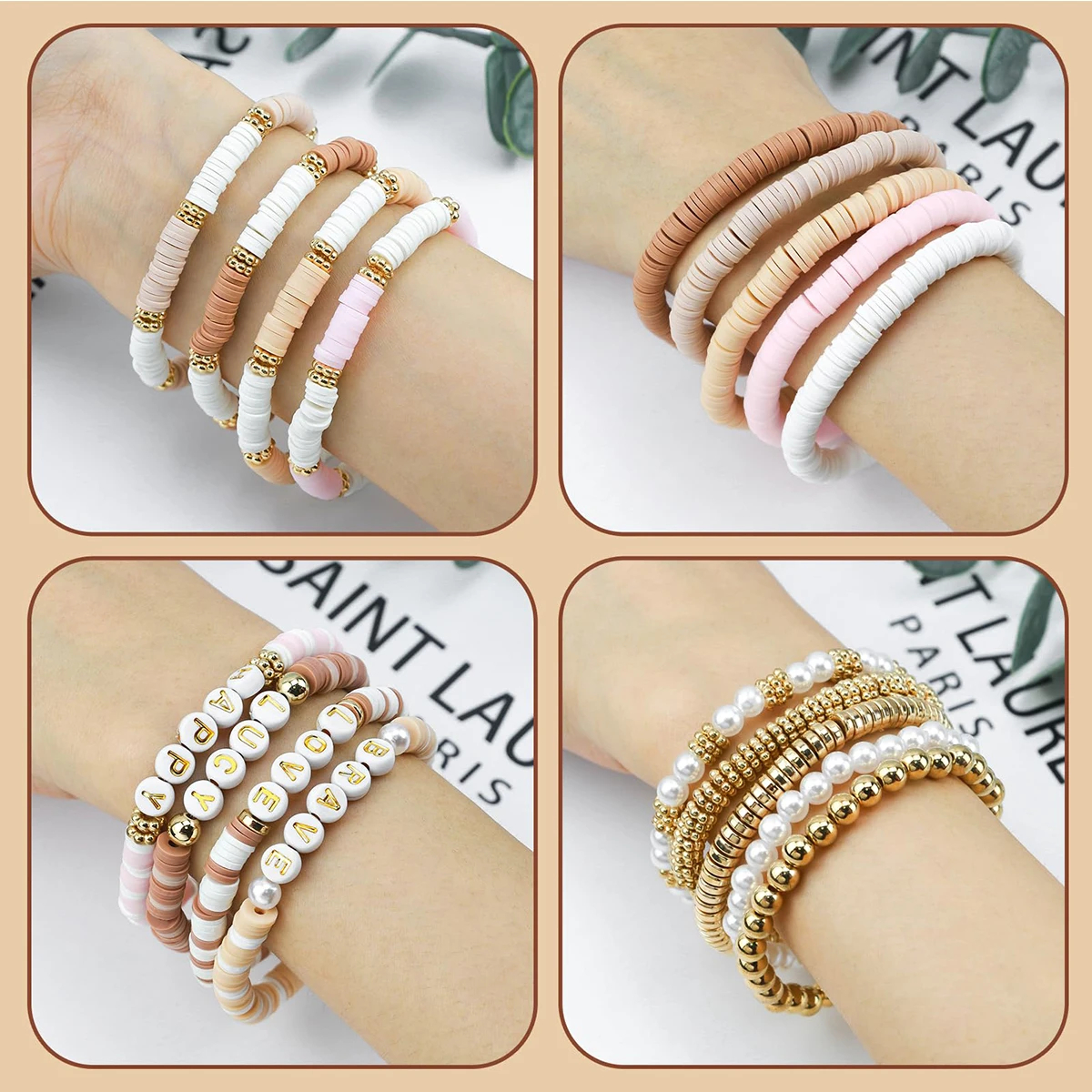 1970pcs light pink clay bead s - Jewelry Making Online recension och pris