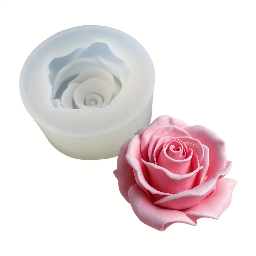 1 Rose Silicone Candle Mold -  - Jewelry Making Process recension och pris