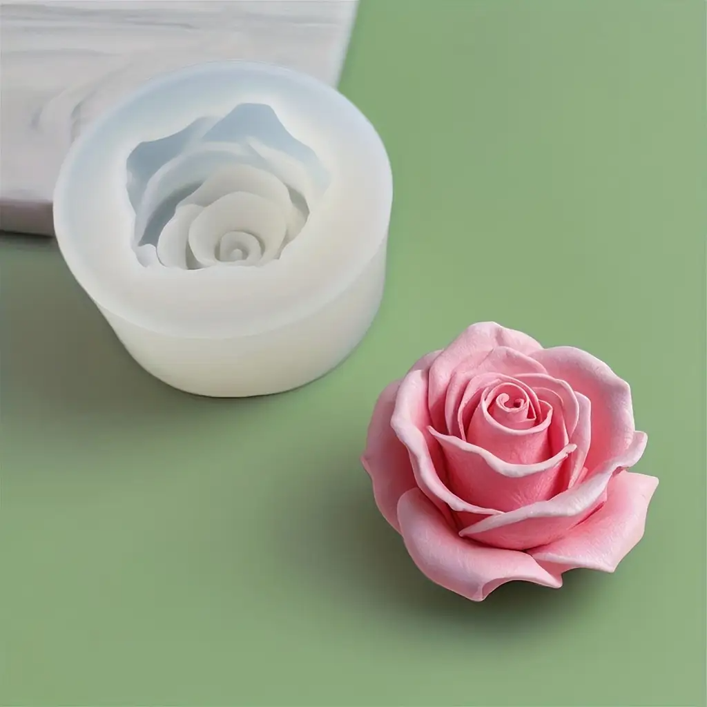 1 Rose Silicone Candle Mold -  - Jewelry Making Process recension och pris