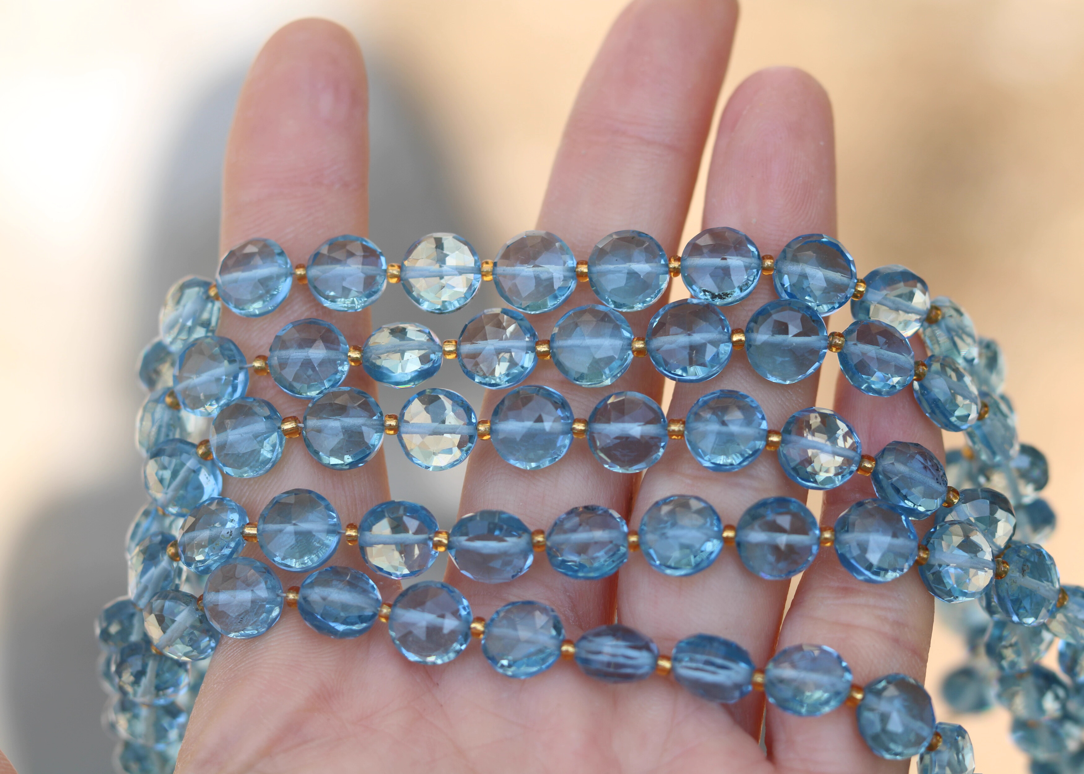 5pieces loose beads London blu - Jewelry Making London recension och pris