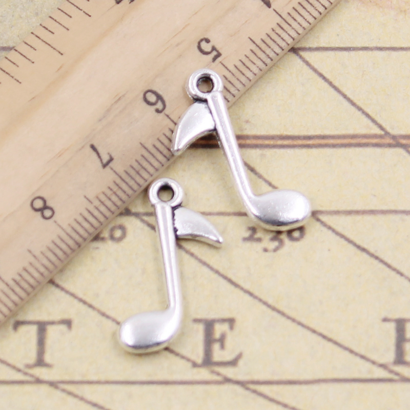 20pcs Charms Musical Note 23x1 - Jewelry Making Notes recension och pris