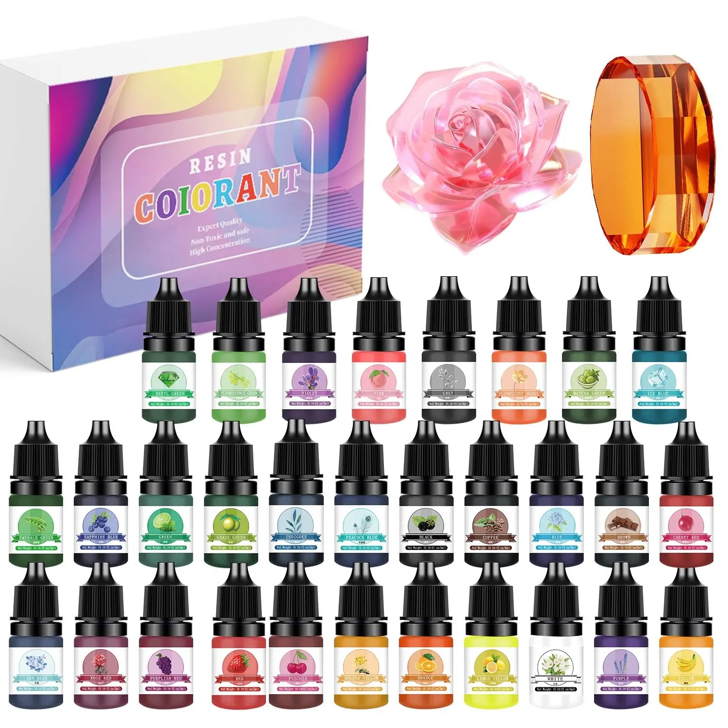 30Colors 5ml Epoxy Resin Pigme - Jewelry Making Online recension och pris