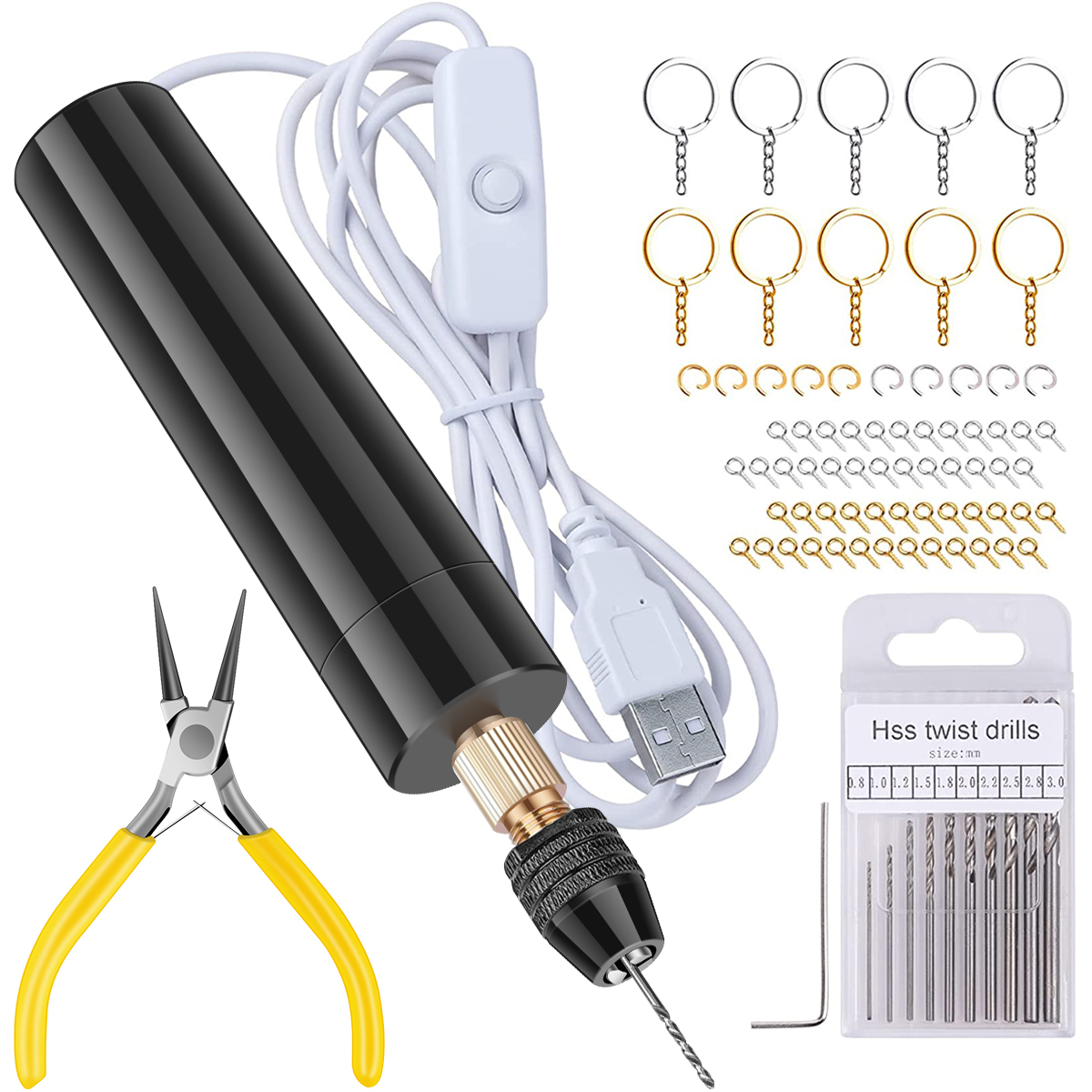 Handheld Mini Electric Drill D - Jewelry Making Dc recension och pris
