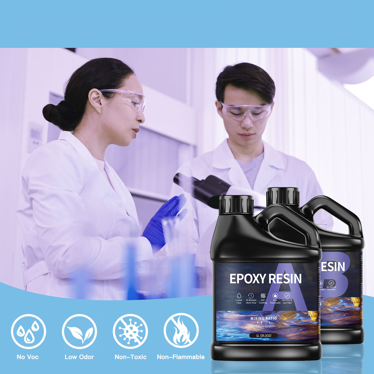 500g/1000g  AB Epoxy Resin Glu - Jewelry Making Online recension och pris