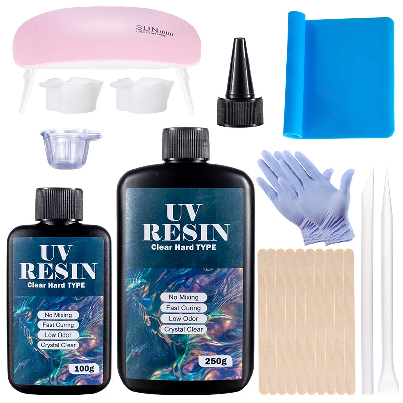 Hard UV Resin Glue Kit Fast Cu - Jewelry Making Online recension och pris