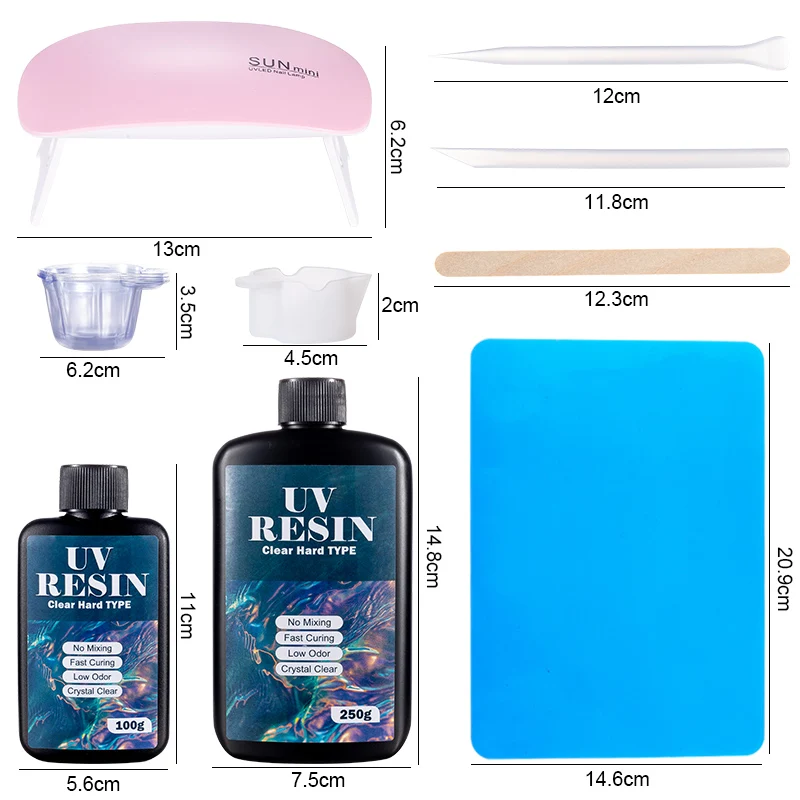 Hard UV Resin Glue Kit Fast Cu - Jewelry Making Online recension och pris