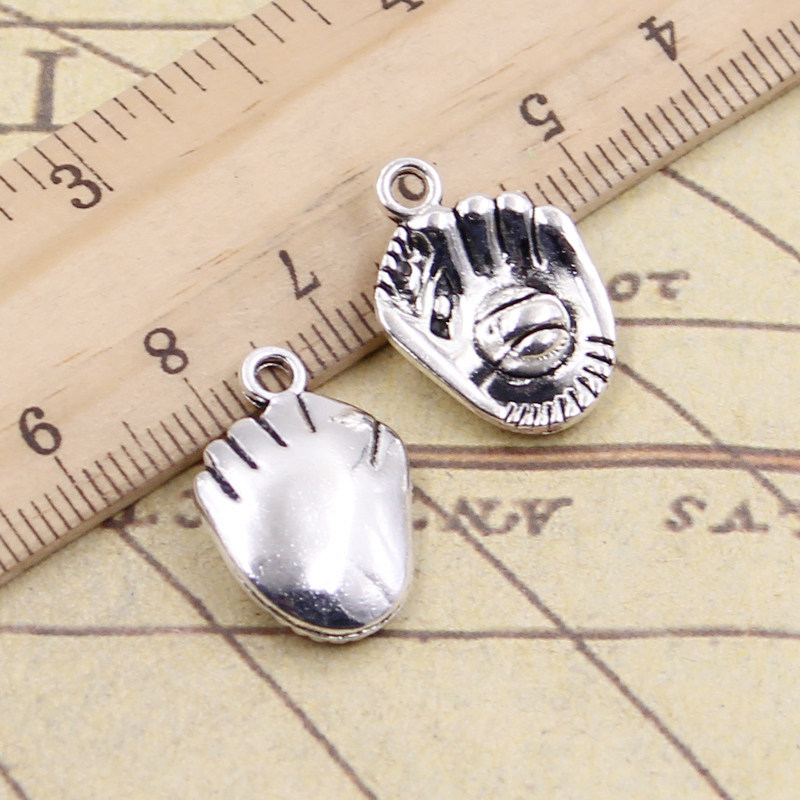 10pcs 3colors Charms Baseball  - Jewelry Making Gloves recension och pris