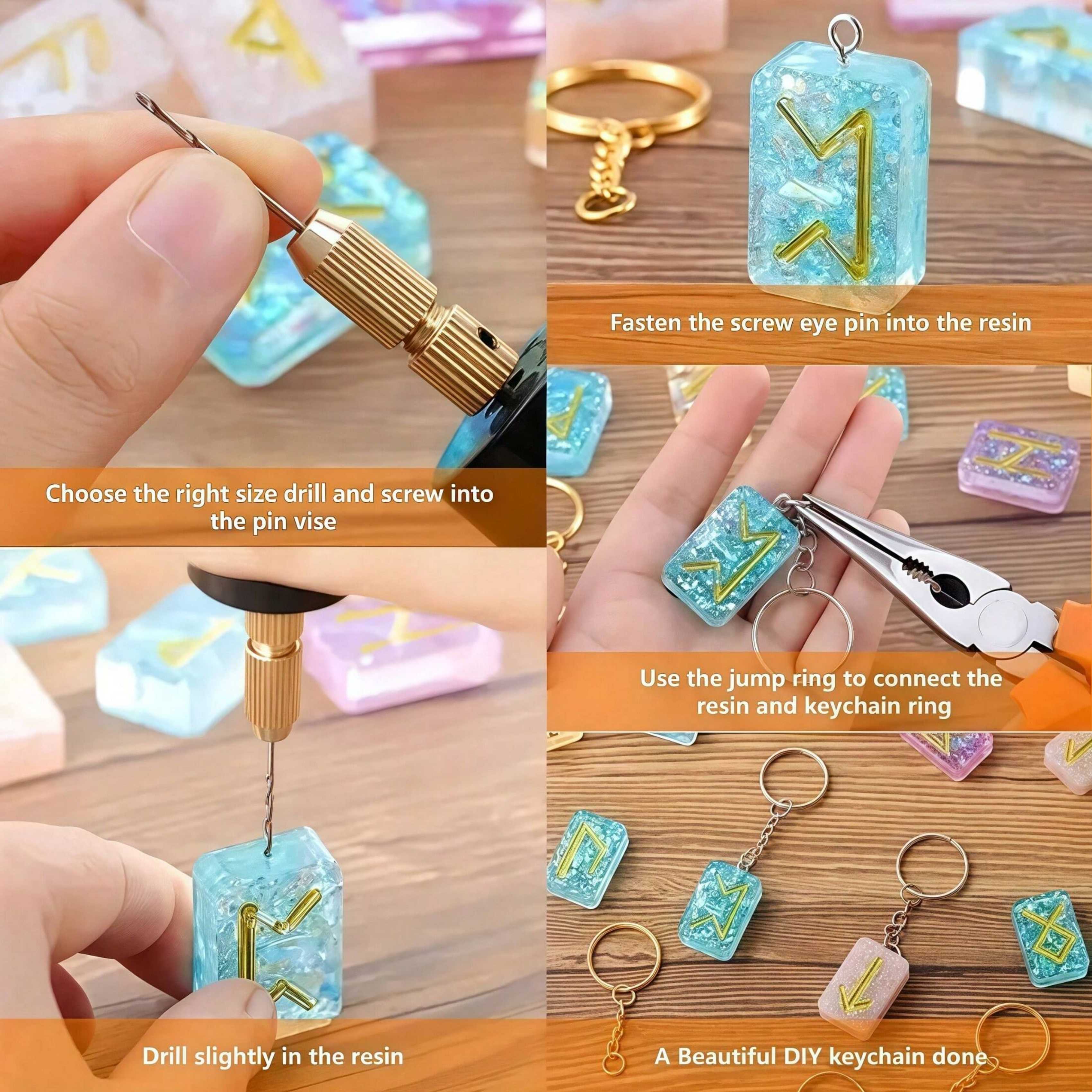 【Mini Electric Drill Set】10Pcs - Jewelry Making Dc recension och pris