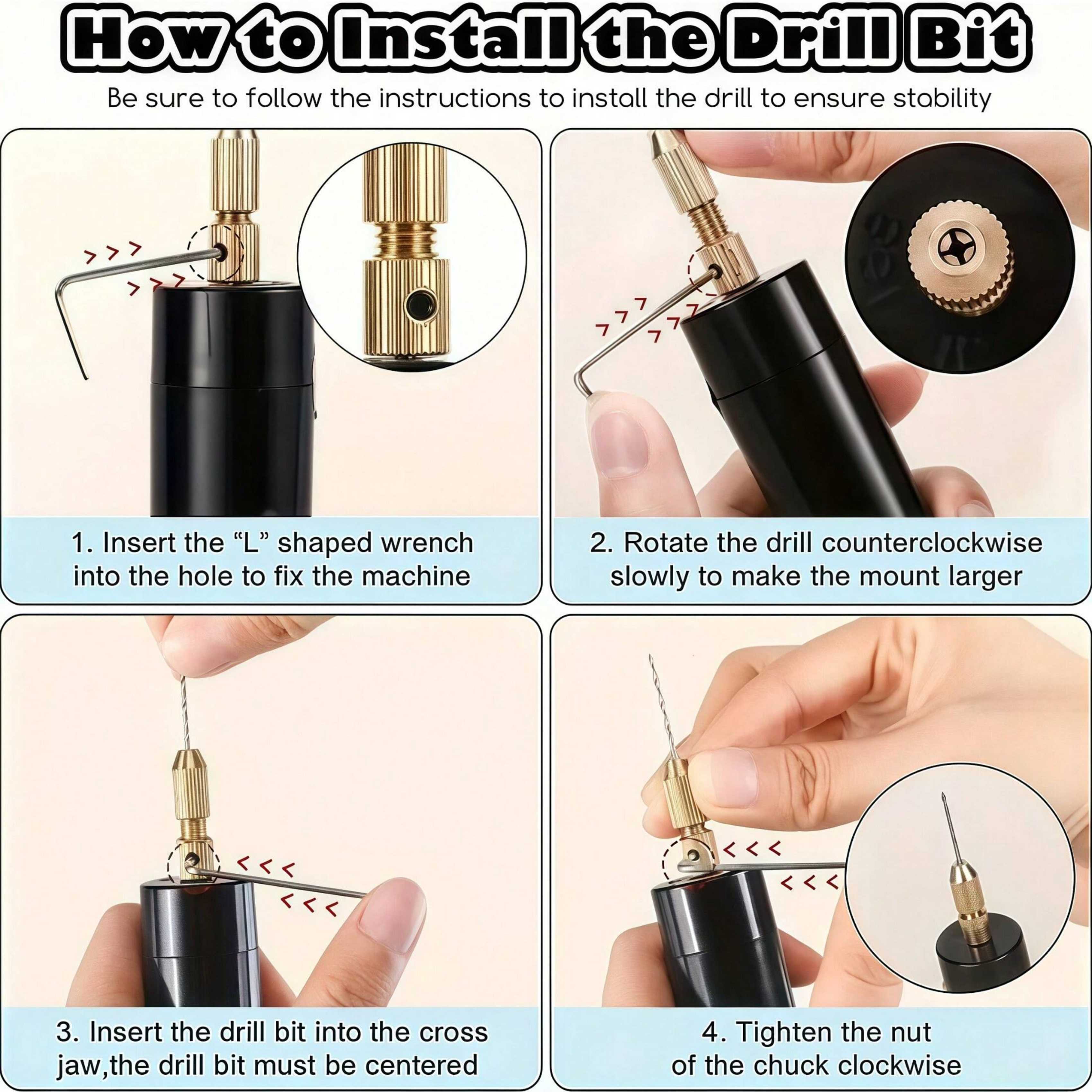 【Mini Electric Drill Set】10Pcs - Jewelry Making Dc recension och pris