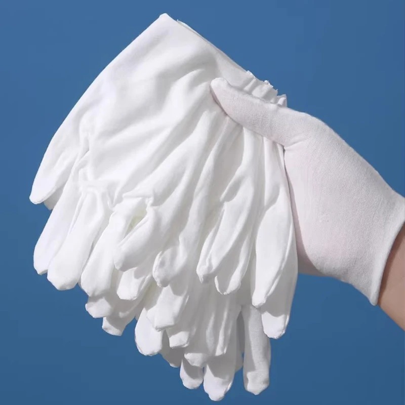 1-20pairs White Cotton Work Gl - Jewelry Making Gloves recension och pris