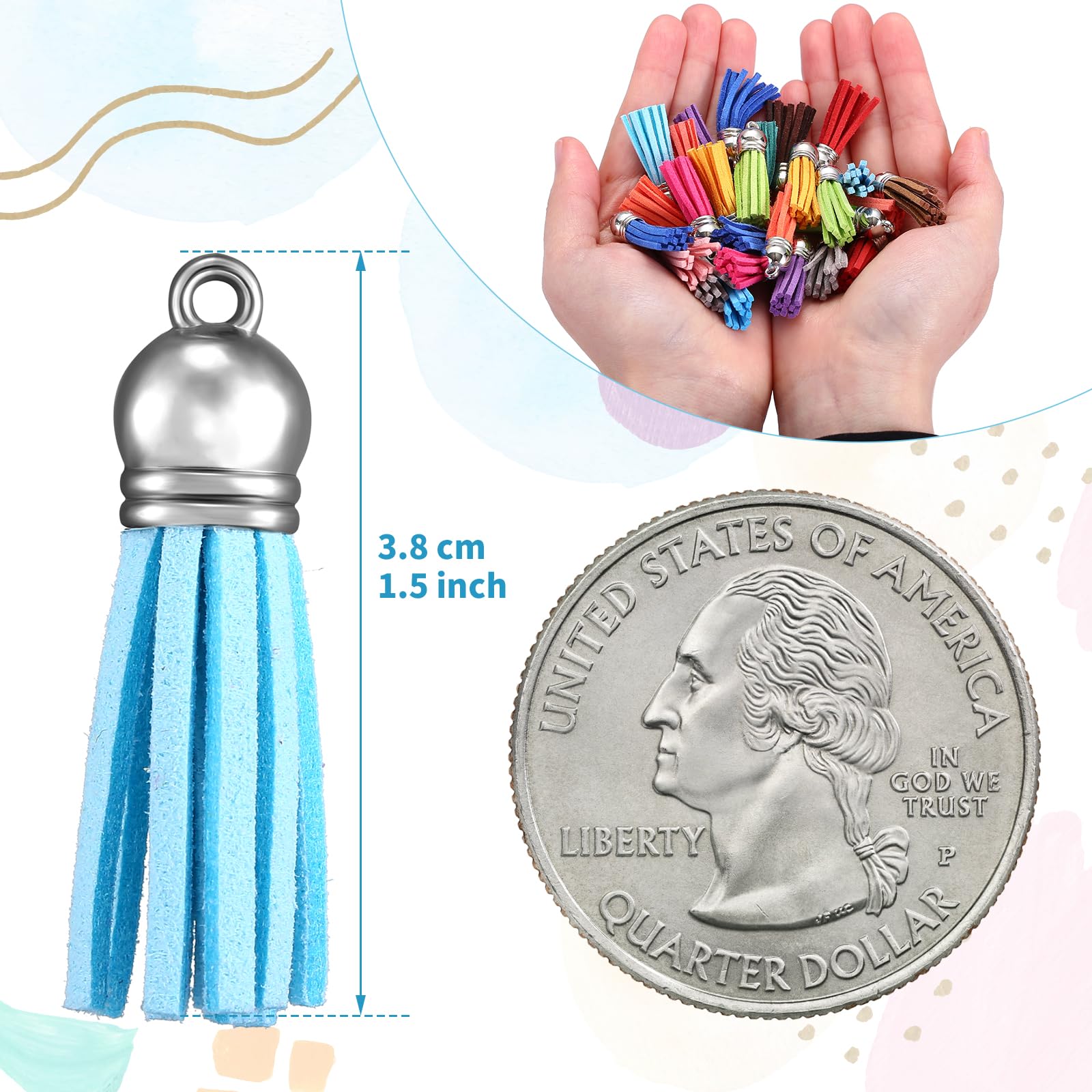 10/20/60 Pcs Mini Tassels Faux - Jewelry Making Online recension och pris