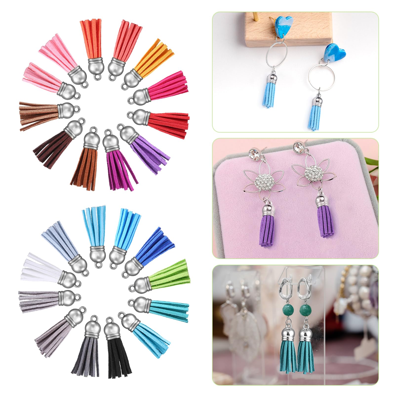 10/20/60 Pcs Mini Tassels Faux - Jewelry Making Online recension och pris