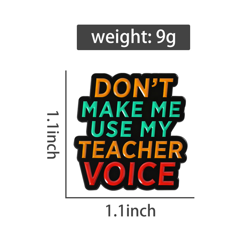 Teacher Vibes Enamel Pins Don' - Jewelry Making Quotes recension och pris