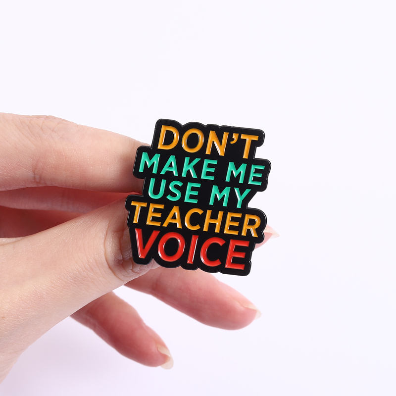 Teacher Vibes Enamel Pins Don' - Jewelry Making Quotes recension och pris
