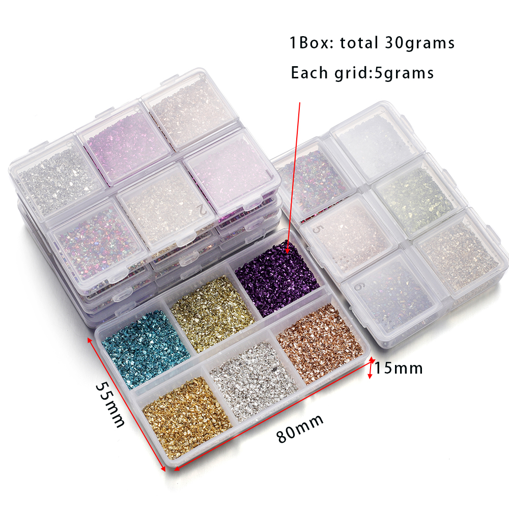 30g Broken Glass Stones Epoxy  - Jewelry Making Online recension och pris
