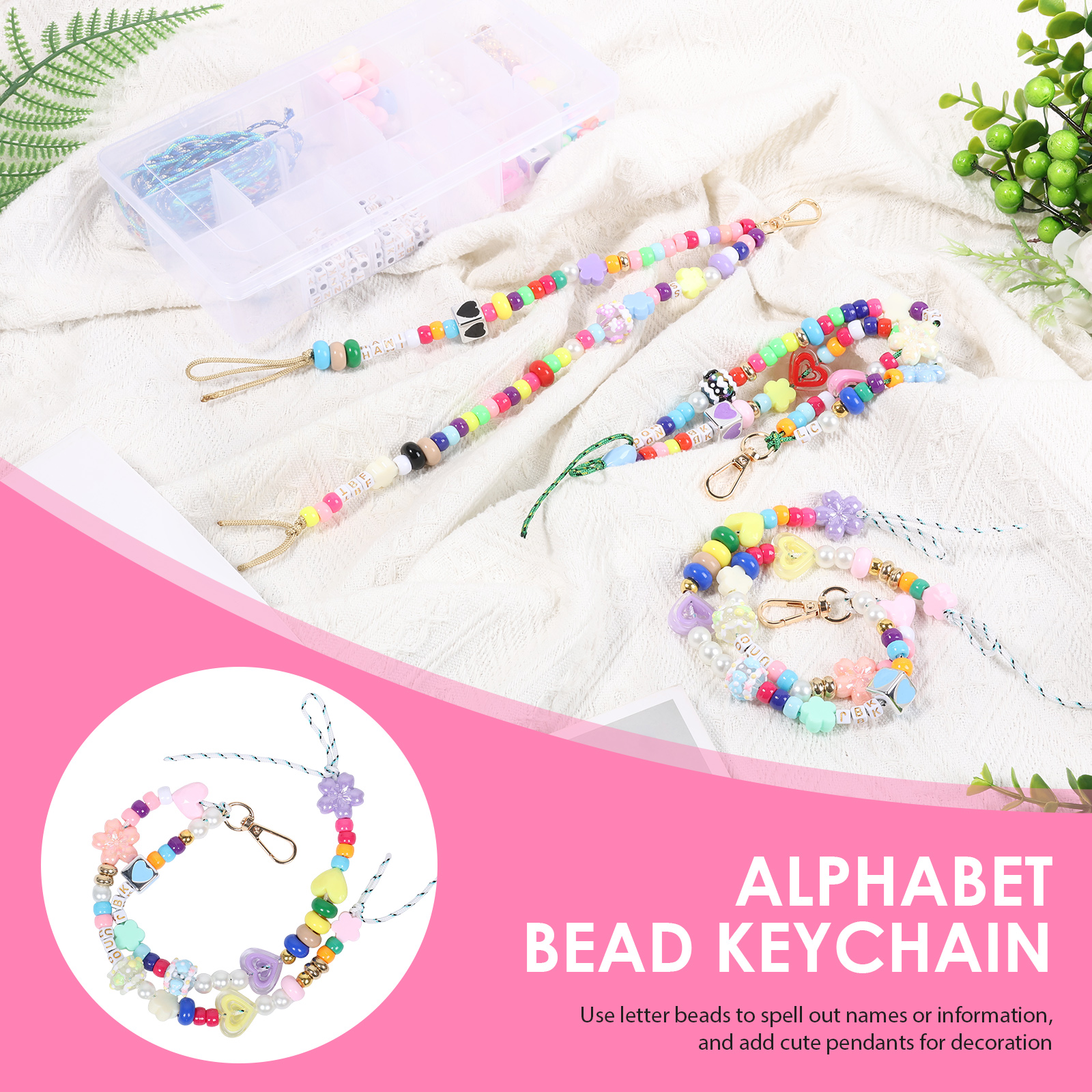 421PCS Beaded Keychain Making  - Jewelry Making Online recension och pris