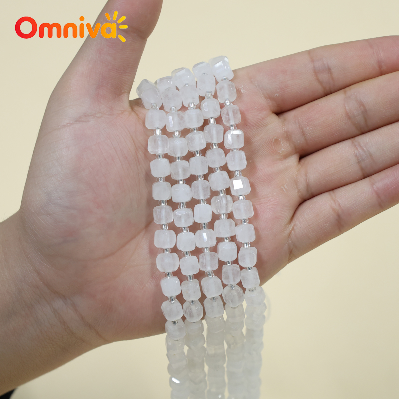 White marble sugar cube Natura - Jewelry Making Materials Wholesale recension och pris