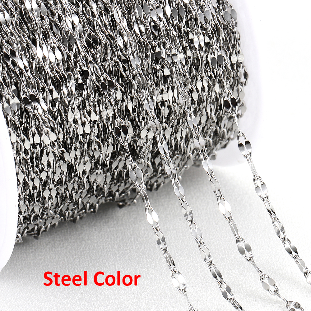 2Meters Gold-Plated Stainless  - Jewelry Making Materials Wholesale recension och pris