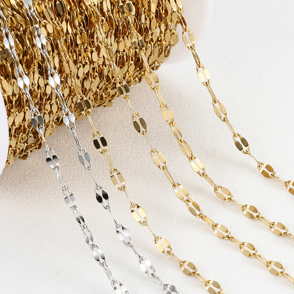2Meters Gold-Plated Stainless  - Jewelry Making Materials Wholesale recension och pris