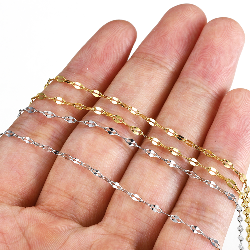 2Meters Gold-Plated Stainless  - Jewelry Making Materials Wholesale recension och pris
