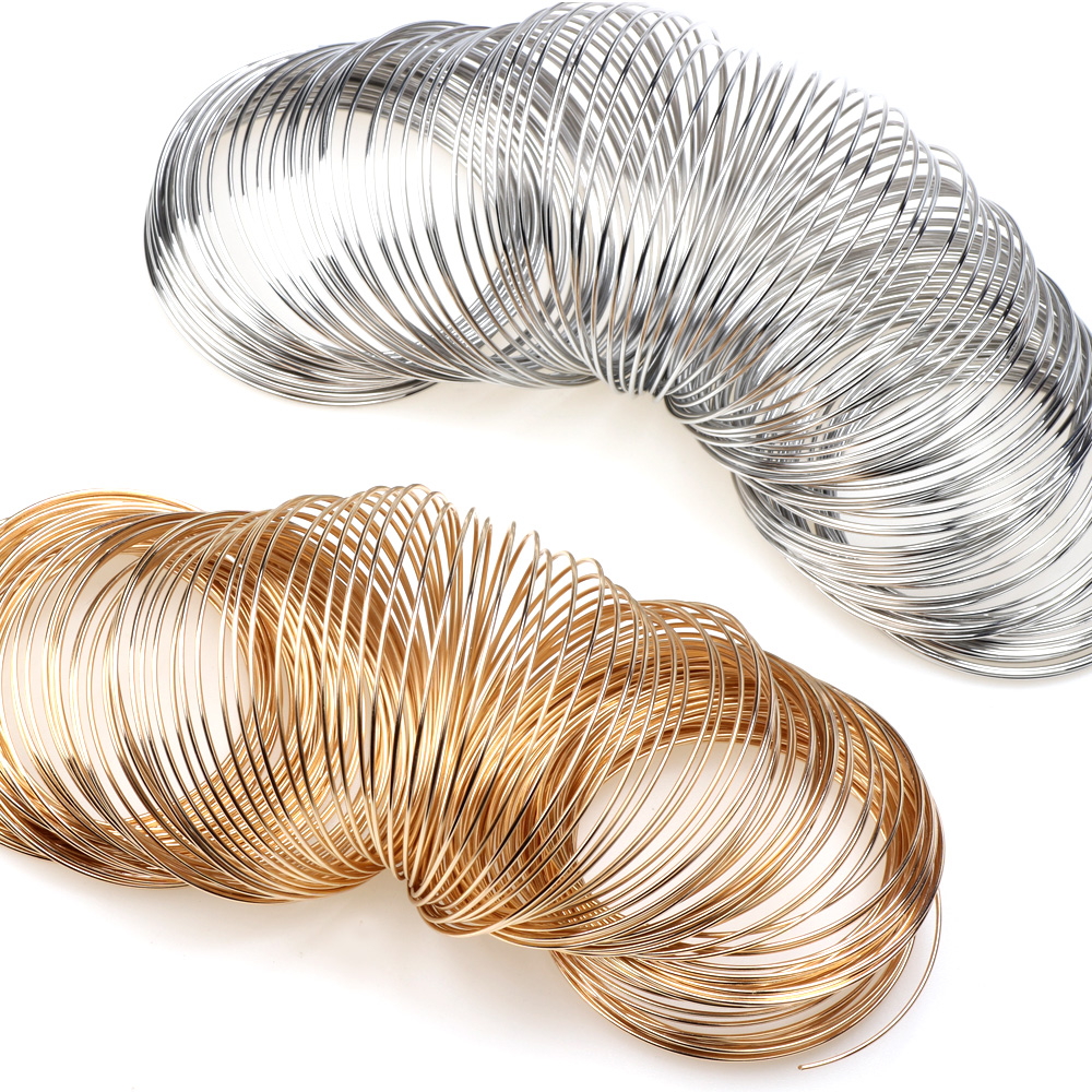0.8MM 55/60MM Rhodium/KC Gold  - Memory Wire Bracelet recension och pris