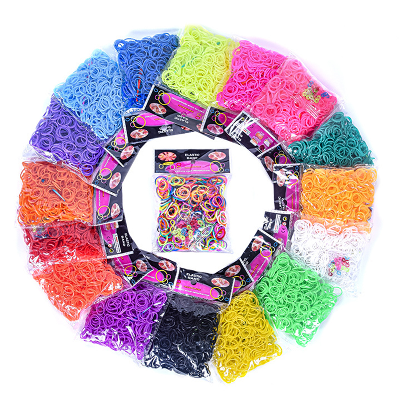 600 pieces Colorful Rubber Ban - Jewelry Making Online recension och pris