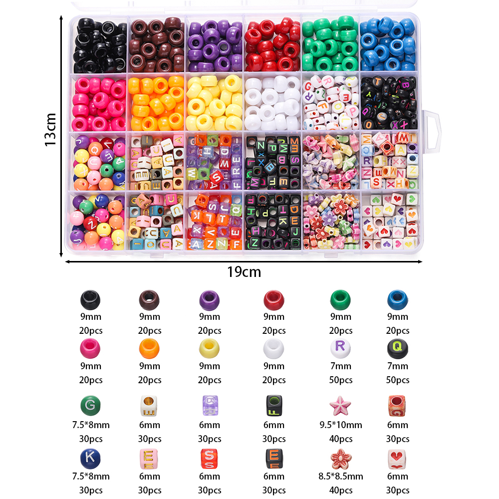 680pcs/Box Colorful Acrylic Po - Jewelry Making Kit For Beginners recension och pris