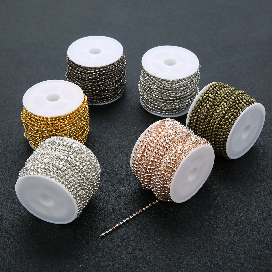 10yards/roll 1.5/2/2.4mm Metal - Jewelry Making Materials Wholesale recension och pris