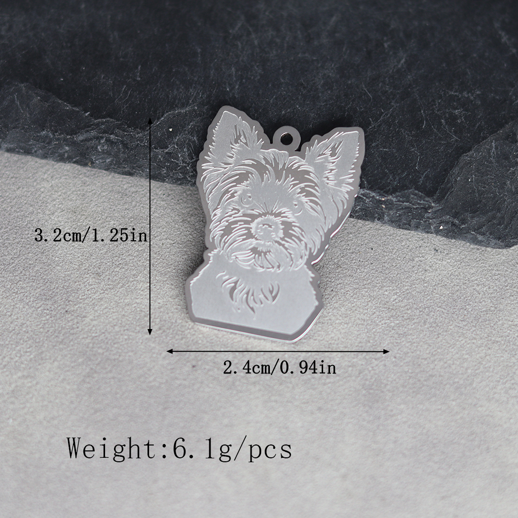 2pcs Yorkshire Terrier Charm F - Jewelry Making Yorkshire recension och pris
