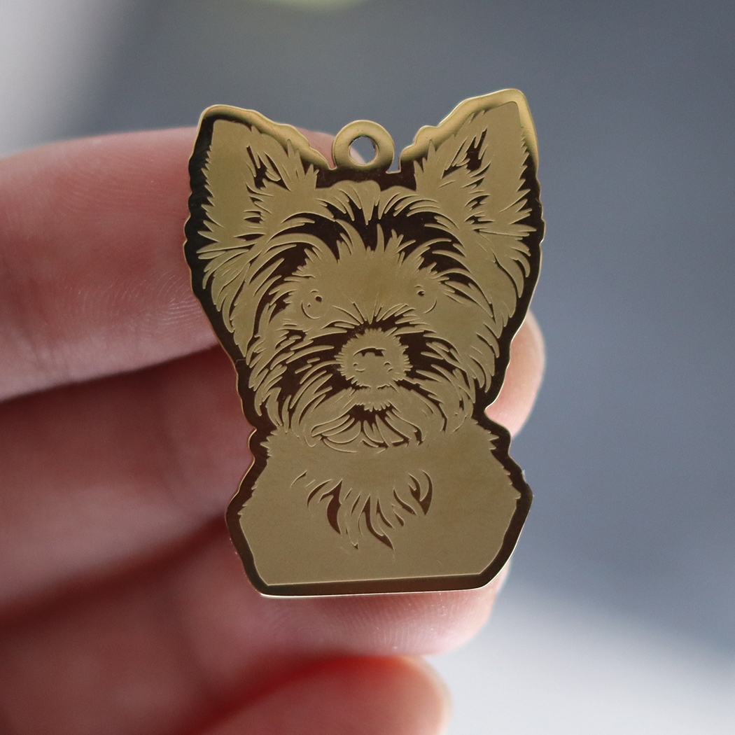 2pcs Yorkshire Terrier Charm F - Jewelry Making Yorkshire recension och pris