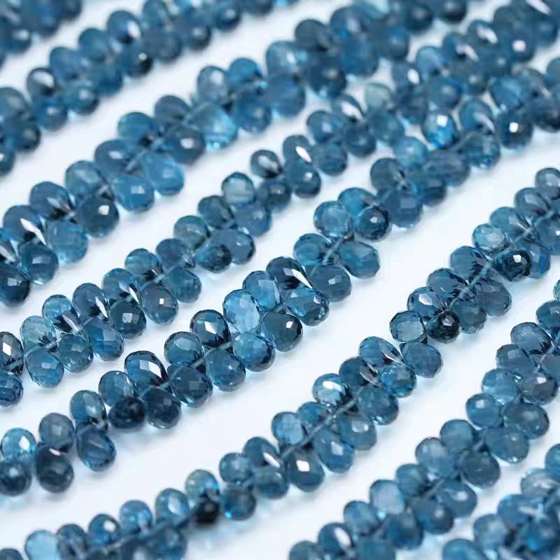 6A London blue Topaz drop face - Jewelry Making London recension och pris