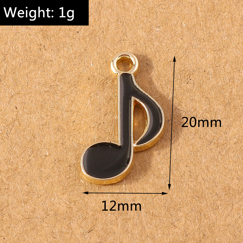 10pcs Lovely Enamel Music Note - Jewelry Making Notes recension och pris